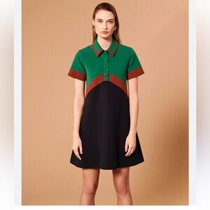 Tara Jarmon color block dress. Sz 38